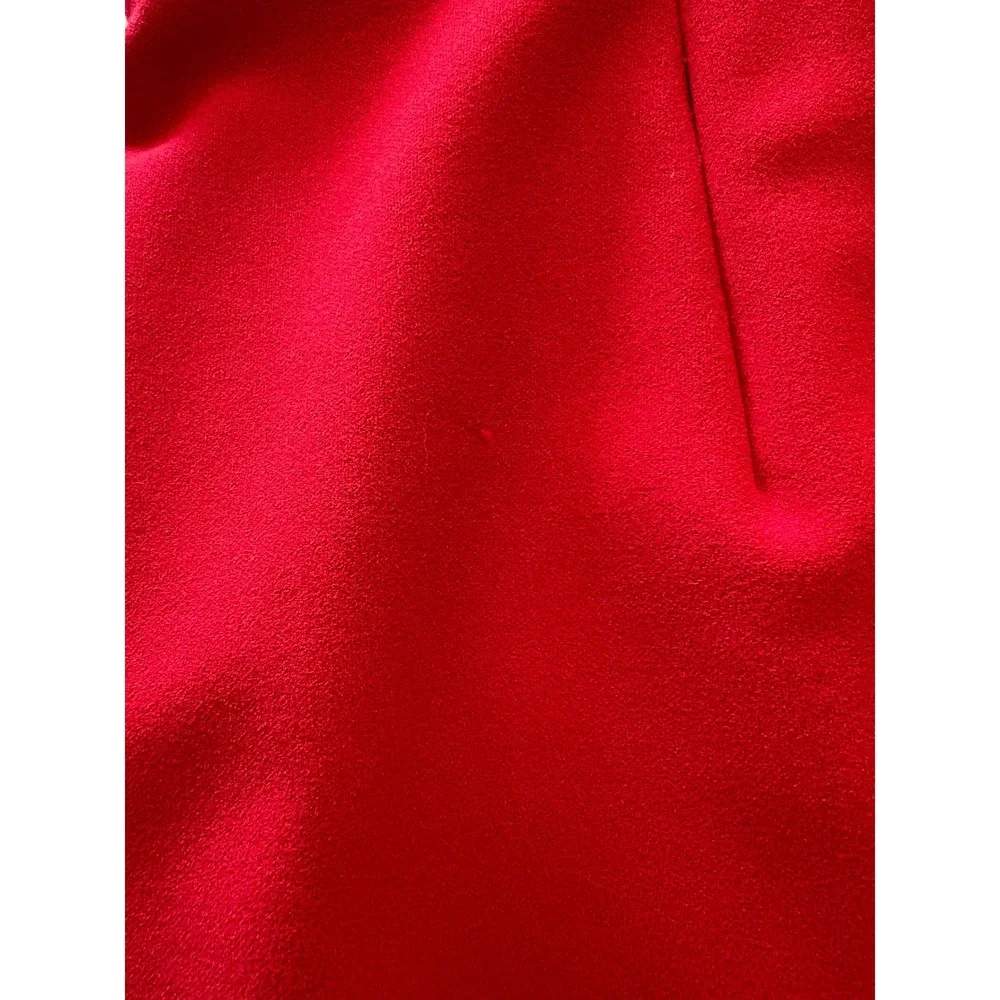 Betsey Johnson Red Sleeveless‎ Scuba Dress  Criss Cross Back Cut out Size 8